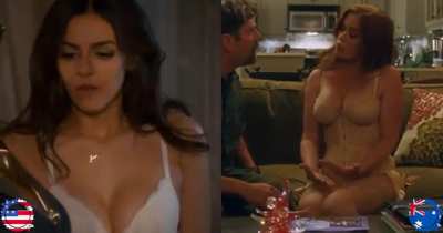 World Cup 2021 [Semifinals - USA vs AUS (Match 3)]: Victoria Justice vs Isla Fisher