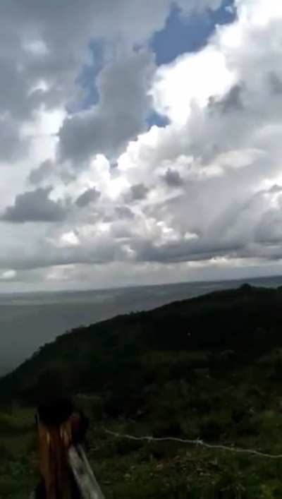 The rain...
