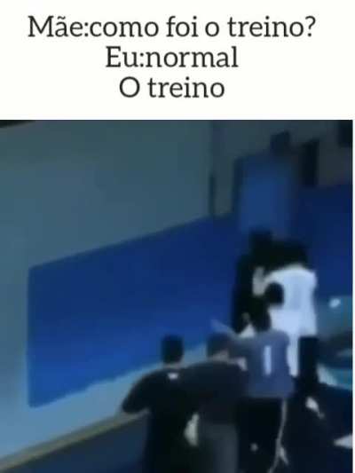 O treino (meu primeiro meme)