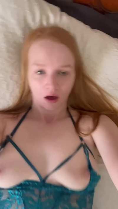 Your view when you make a redhead cum