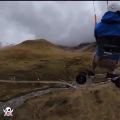 I&rsquo;ve never seen kiteboarding in the mountains before