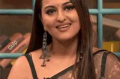 Sonakshi swallowing