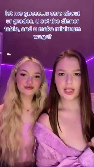 All her videos are like this. “xd my dad has money”