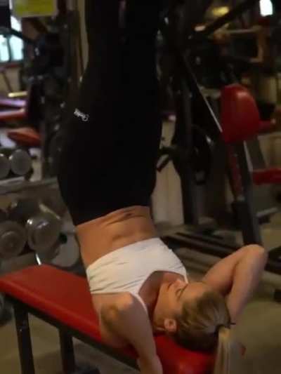 Norwegian athlete and model Elisabeth Sletten [gif]