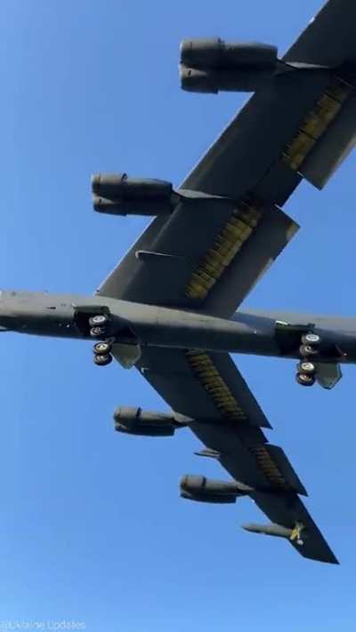 American b52 flying over NATO countries