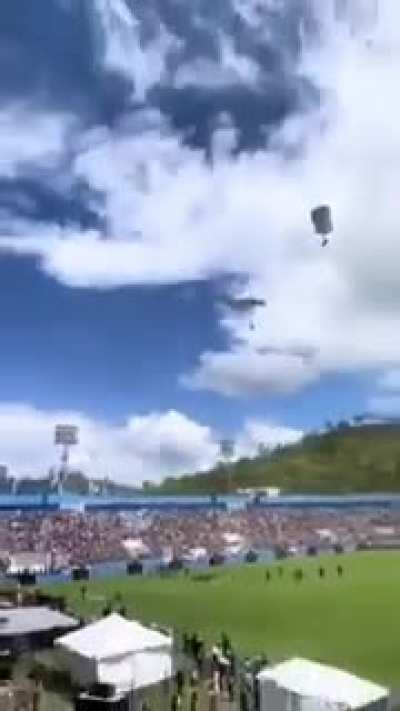 Ugandan Military paratroopers as seen on Uganda&rsquo;s independence celebrations on October 9, 2022.