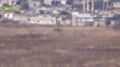 FSA soldiers destroy 2 Pro Assad tanks from the same position.