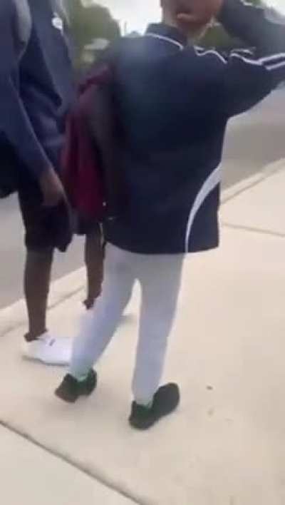 Basically little bro was talking shit about big bros little bro and yea this poor man&rsquo;s arm turned into a windmill