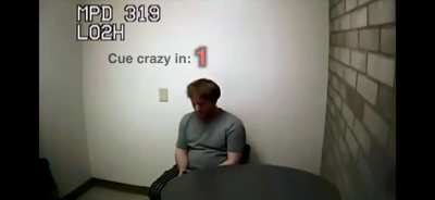 Dawson McGee, a man who stabbed his own mother, completely changes his demeanor as soon as he hears the door being opened by the detective. He is unaware that he is being recorded.