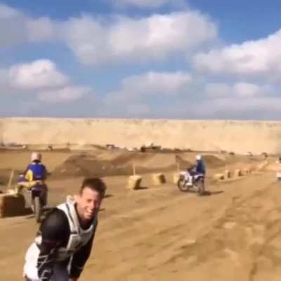 Most riders would&rsquo;ve doubled, the faster ones would triple. But Rookie White, at the age of 16, hit it 5th gear pinned and quaded it, miraculously landing perfectly on the sweet spot without casing the next face.