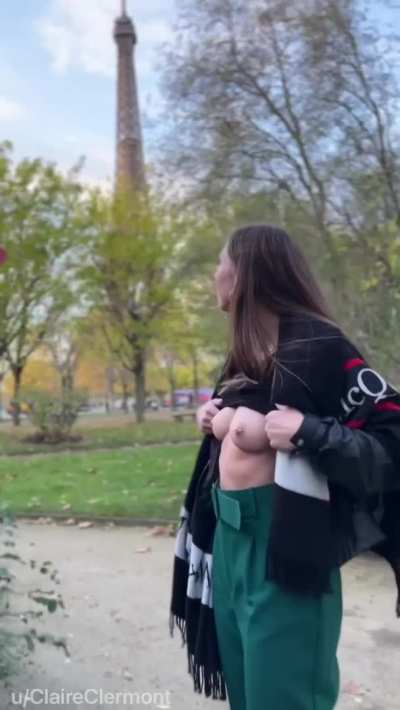 Tits out for the biggest tower [gif]
