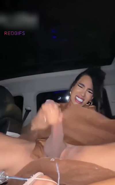 In the car