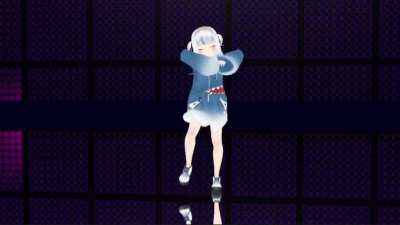 Gura sings and dances to Chitty Chitty Bam Bam (MMD)