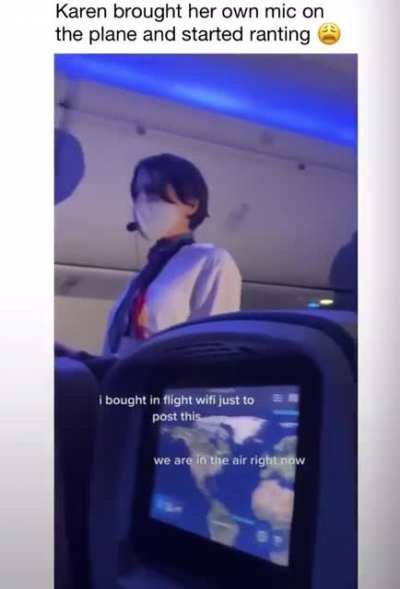 Bringing your own headset to give people your thoughts on Covid in the middle of a flight.