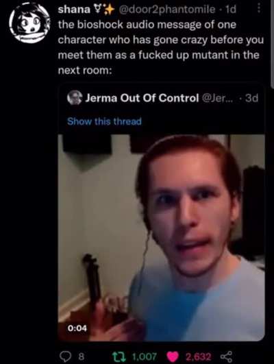 The last recorded words of The Calmer before the Fog Incident