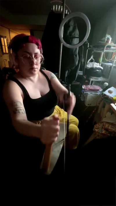 Musical saw duet! Not folk punk but I figured some of y&rsquo;all would like it anyway.