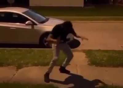 This Man Does A Full Frontal Flip From An Incline Plank Position