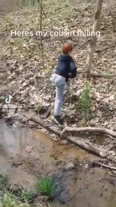 John jumped it