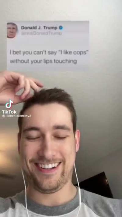 Well, he tried.