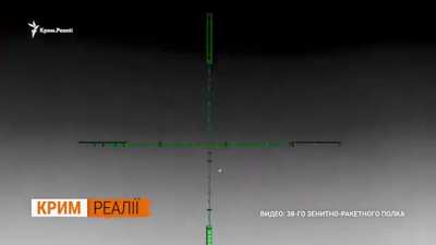 Onboard footage of a Ukrainian anti-drone team downing a Russian Shahed-136 with an M2 Browning .50 HMG. July 2024