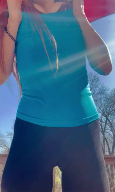 Did you miss me? Post run tittydrop &hearts;️