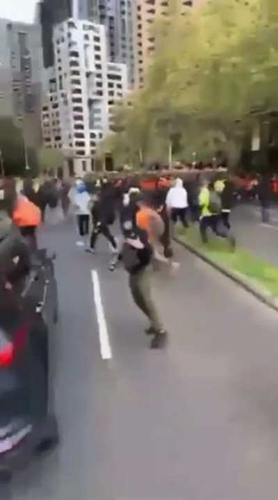 Protests in Melbourne today