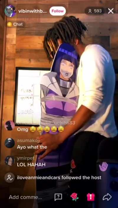 The video itself isn&rsquo;t that cringe because it&rsquo;s like half satire but the fact he has a cut out of Hinata With duct tape over her mouth and limbs is worrying