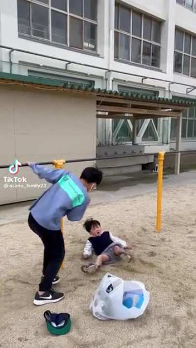 A gymnast in the making