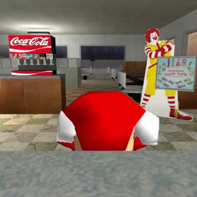 Mario orders mcdonalds