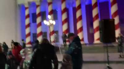 Просто открытие ёлочки в Одессе,праздник для всей семьи (звук).