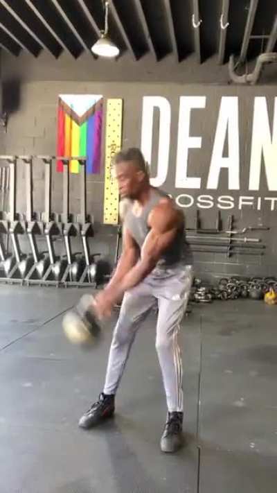 The Way This Guy Swings Kettle Bells