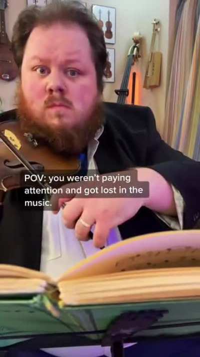 I would never lose my spot in my music&hellip; oh shut up. Haha.