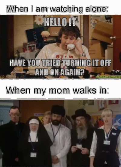did you see that ludicrous display last night? Day3 IT crowd memes.