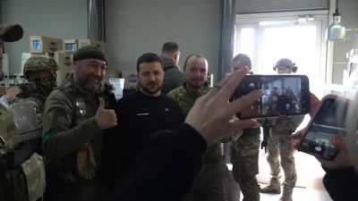 President Zelensky visits a gas station in the Donetsk region and got some coffee. He wrote &ldquo;Our people. Our military. Our Donetsk region. Our Ukraine. We are at home. On our native land. Hence, we will win 🇺🇦&rdquo;