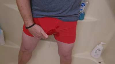 Red boxers