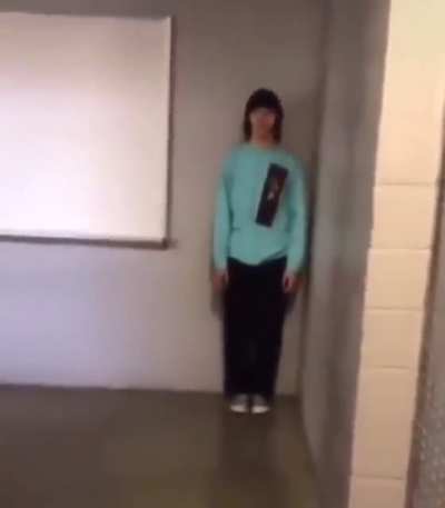 Why he standing there