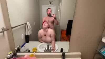 Chubby redhead PAWG getting fucked all over the place