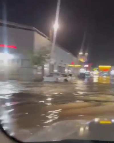 April 19 2026 - Flooding followed heavy rainfall affecting parts of the area - Unaizah Al Qassim Saudi Arabia