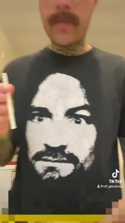 Guy has an interesting way of showing support for Bam Margera