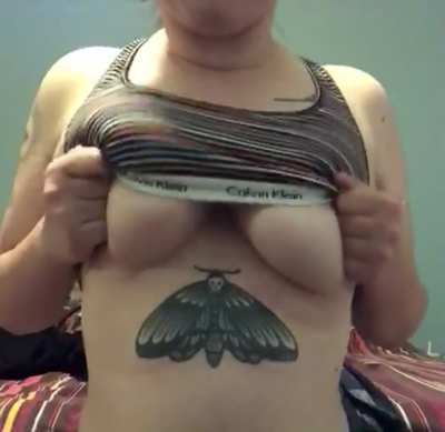 Pierced titty drop!