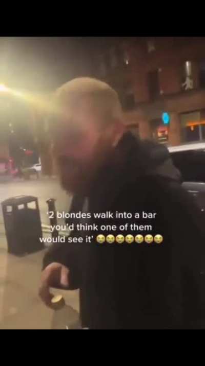 Drunk man (maybe he&rsquo;s just smart?)