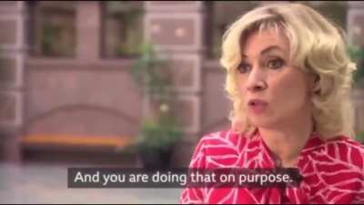 Russia's FM spokesperson: you are a piece of propaganda!