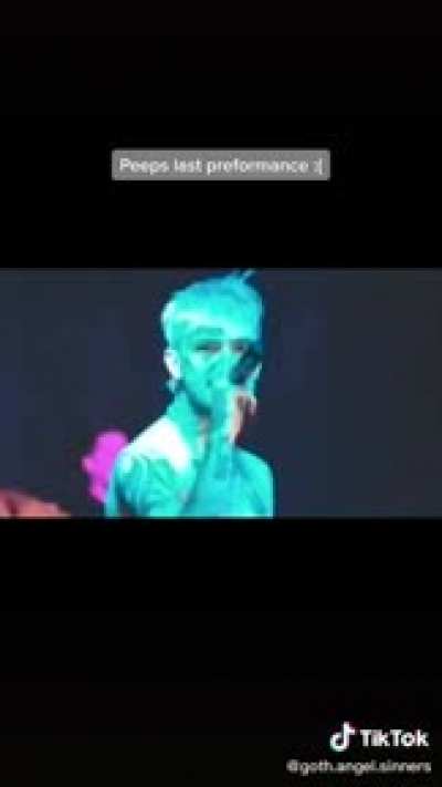 Peeps last performance, it&rsquo;s like he knew it was his last