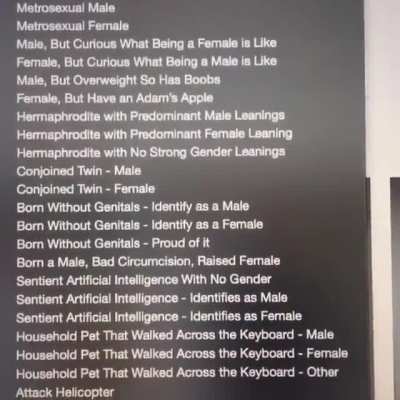 Chose Gender :)