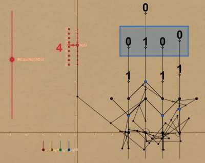 A linkage that converts "decimal" into binary.