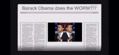 Barack Obama does the WORM!!!