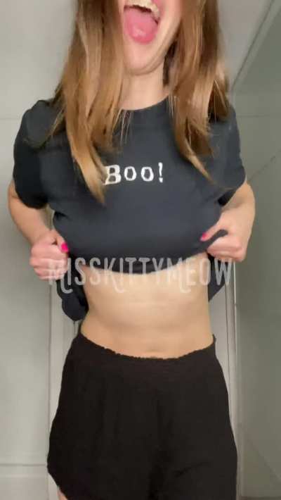 My first titty drop, hope my boobs are not too small for that!! [OC]