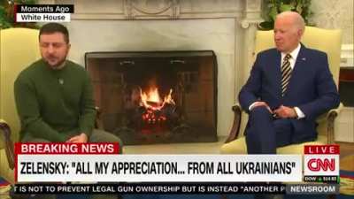 NEW - Ukraine's Zelensky thanks "Americans" for their support.