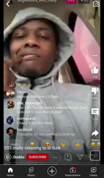 051 Melly listening to Lil Durk ‘Chiraqimony’