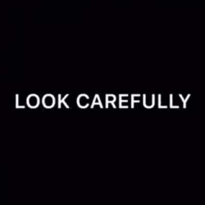 Did you see that? Look carefully